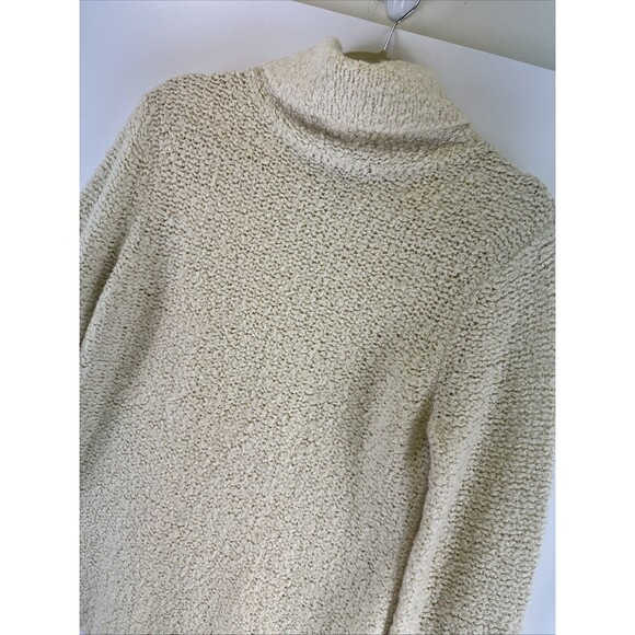 J Crew Cream Turtleneck Sweater Bell Sleeve Pullover Vintage Wool Womens Medium - Picture 5 of 12
